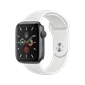 Apple watch series 5 GPS 44mm Aluminum Case with Sport Band= Silver